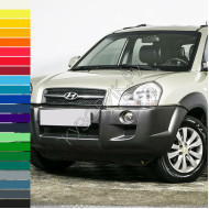 Бампер передний в цвет кузова Hyundai Tucson 1 (2004-2010) под расширители