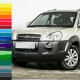 Бампер передний в цвет кузова Hyundai Tucson 1 (2004-2010) под расширители Бампер передний в цвет кузова Hyundai Tucson 1 (2004-2010) под расширители